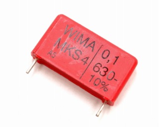 630V 0.1μF ポリエステルコンデンサ WIMA(ドイツ) MKS4
