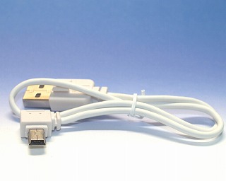 USB(A)オス USB(mni-B）オス ケーブル 30cm 白