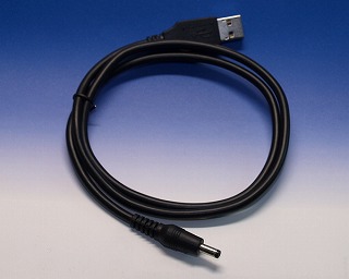 USB(A)オス EIAJ 4φ1.7φ DCプラグ ケーブル 70cm