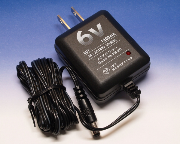 DC6V 1500mA ACアダプター 定電圧レギュレータ式 PS-20 5.5φ 2.1φ DC6V 1500mA ACアダプター 定電圧レギュレータ式 PS-20 5.5φ 2.1φ