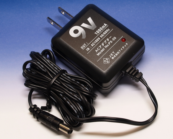 DC9V 1000mA ACアダプター 定電圧レギュレータ式 PS-20 5.5φ 2.1φ DC9V 1000mA ACアダプター 定電圧レギュレータ式 PS-20 5.5φ 2.1φ