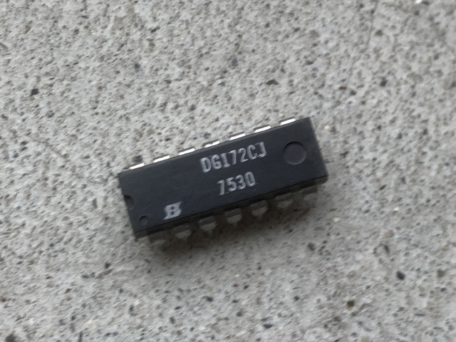 inter sil DG172CJ 4回路CMOS スイッチ