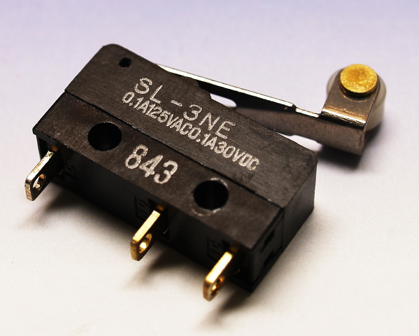 NO NC 125V0.1AMULON マイクロスイッチ SL-3NEレバー付き NO NC 125V0.1AMULON マイクロスイッチ SL-3NEレバー付き