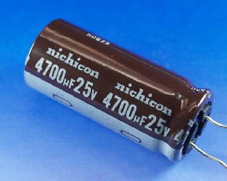 25V 4700μF 低インピーダンス電解コンデンサnichicon PJ