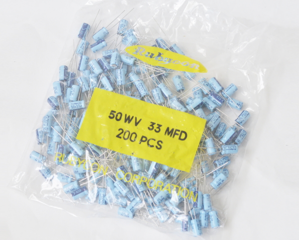 50V 33μF Rubycon 電解コンデンサ　CE 200pcs