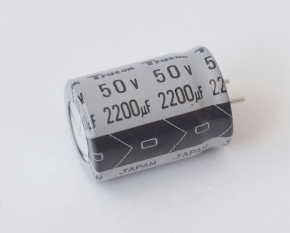 50V 2200μF Tracon 電解コンデンサ RA [CAPA0156] - 110円 通販 通信