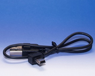 USB(A)オス USB(mni-B）オス ケーブル 30cm 黒