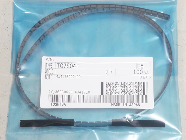 TC7S04F 1回路 チップロジックIC インバーター 100pcs